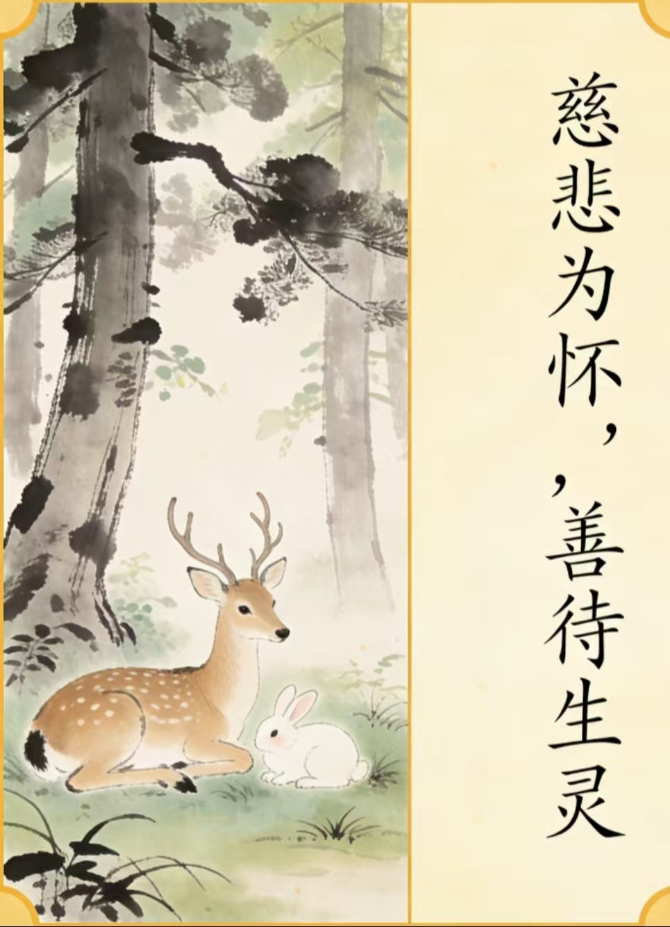 慈悲护生：以仁心待万物，以善念护苍生